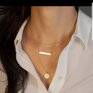 Multilayer gold fashion jewelry necklace
